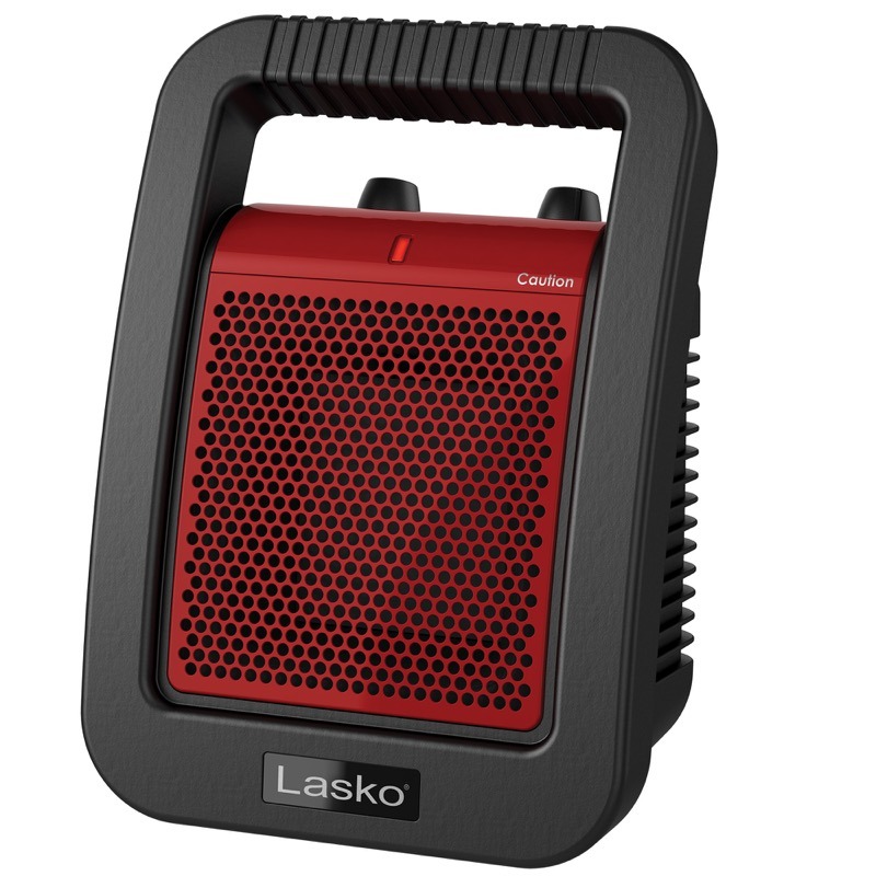 Front view of lasko Ceramic Utility Heater with Adjustable Thermostat model CU12110
