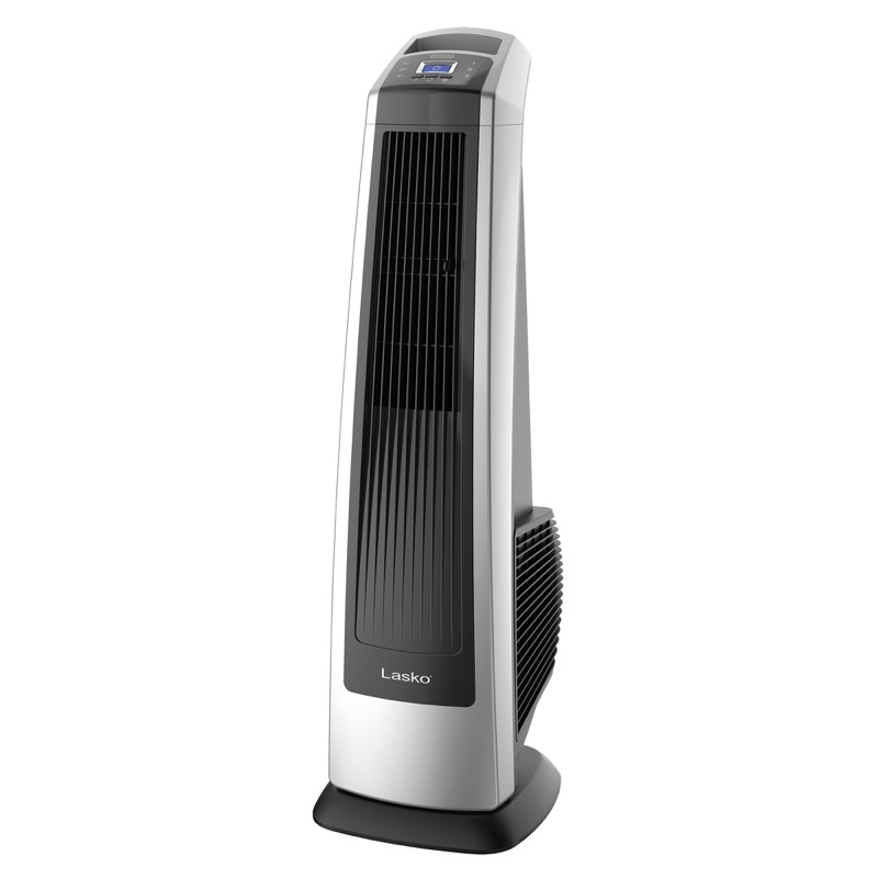 Front view of Lasko Oscillating High Velocity Fan with Remote Control model U35115